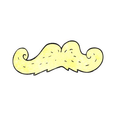 dokulu karikatür bıyık