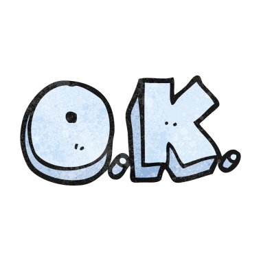 dokulu karikatür kelime Tamam