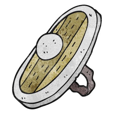 dokulu karikatür kalkan