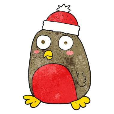 dokulu karikatür Noel robin