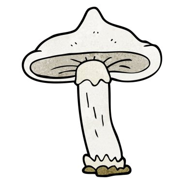 dokulu karikatür mantar