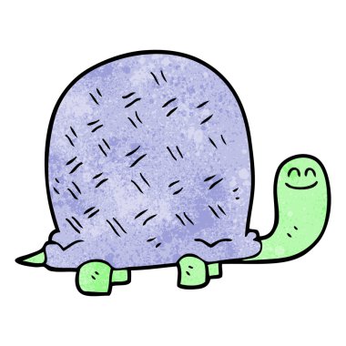 dokulu karikatür kaplumbağa