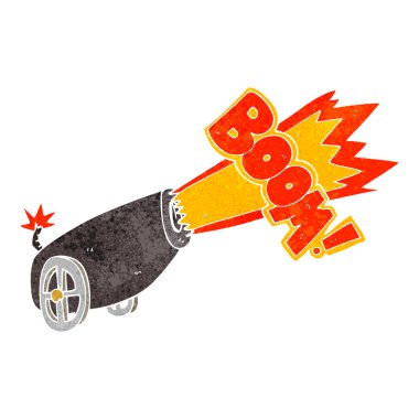 retro karikatür topu çekim