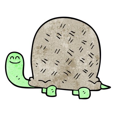 dokulu karikatür kaplumbağa