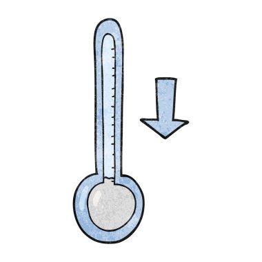 dokulu karikatür sıcaklık düşüyor