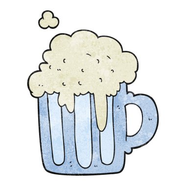 dokulu karikatür köpüklü bira