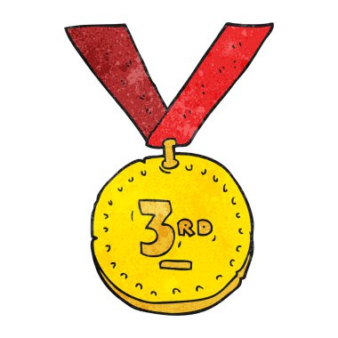 dokulu karikatür spor madalyası