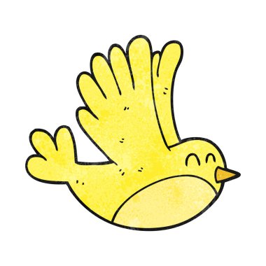 dokulu karikatür kuş