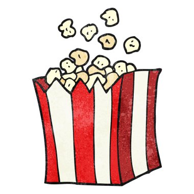 dokulu karikatür patlamış mısır