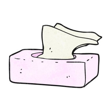 dokulu karikatür kutu mendil