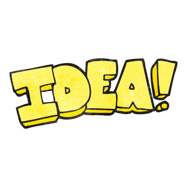 dokulu çizgi film fikir sembolü