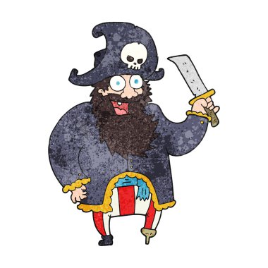 dokulu karikatür korsan Kaptan