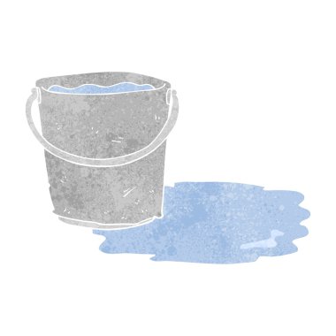 Retro karikatür kova su