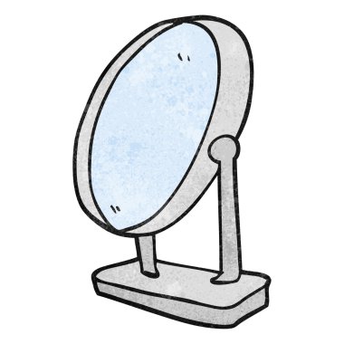 dokulu karikatür ayna