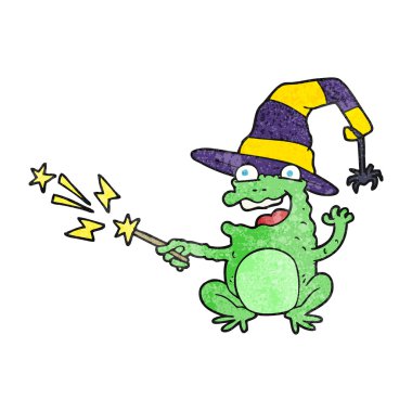 dokulu karikatür kurbağa döküm büyü
