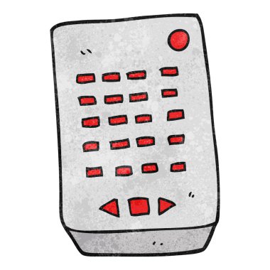 dokulu karikatür uzaktan kumanda