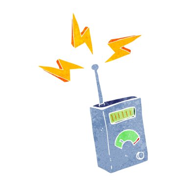 Retro karikatür bilimsel aygıt