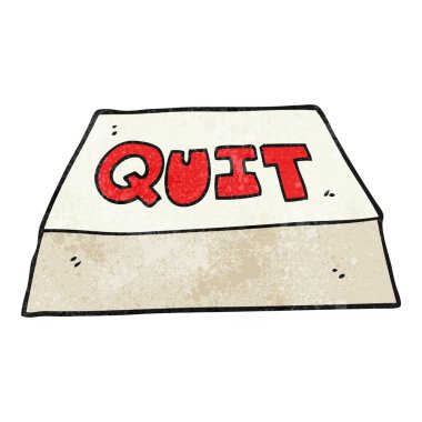 dokulu karikatür düğmesini çıkın