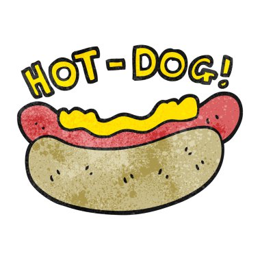 dokulu karikatür hotdog