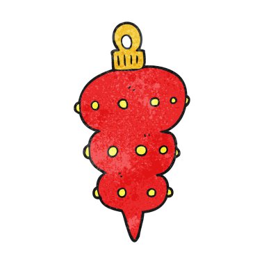 dokulu karikatür Noel dekorasyon