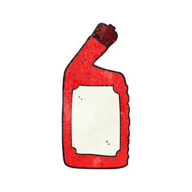 dokulu karikatür temizlik ürünü