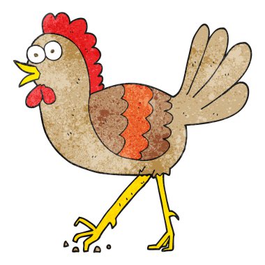 dokulu karikatür tavuk