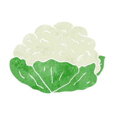 Retro karikatür karnabahar