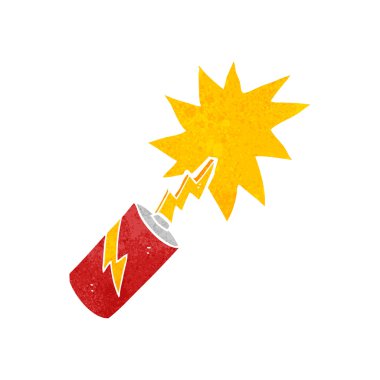 Retro karikatür pil