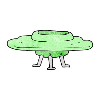 dokulu karikatür uçan daire