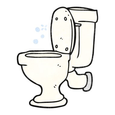 dokulu karikatür tuvalet