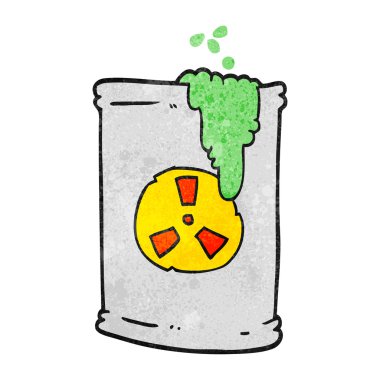 dokulu karikatür radyoaktif atık