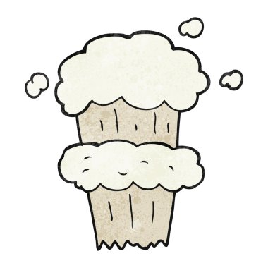 dokulu karikatür duman patlama