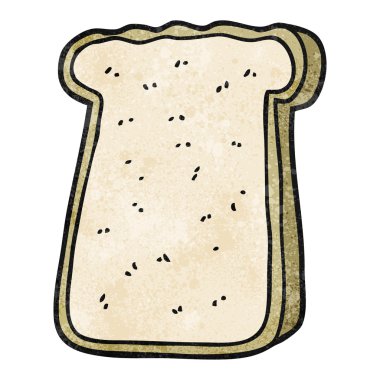 dokulu karikatür dilim kızarmış ekmek