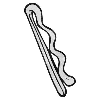 dokulu karikatür saç tokası