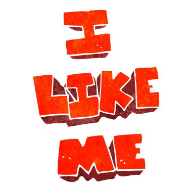 retro karikatür benim gibi sembol