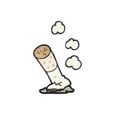 dokulu karikatür Sigara