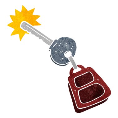 Retro çizgi film anahtarı