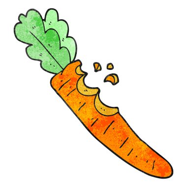 dokulu karikatür ısırıldı havuç