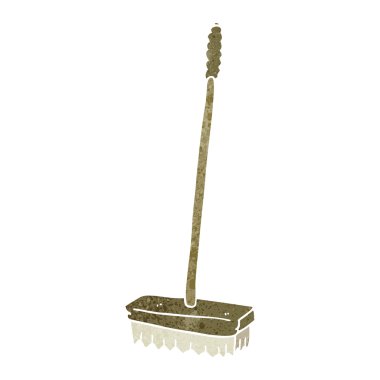 Retro karikatür fırça