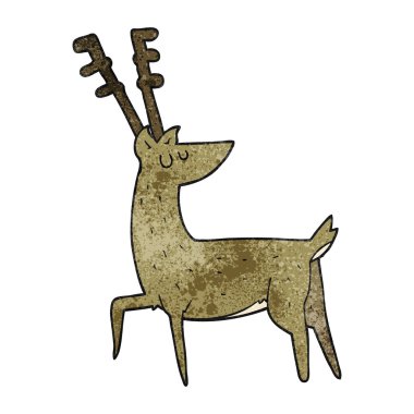 dokulu karikatür geyik