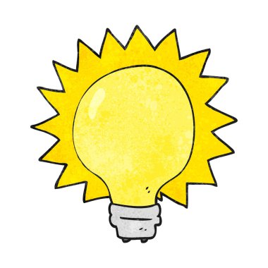 dokulu karikatür ampul