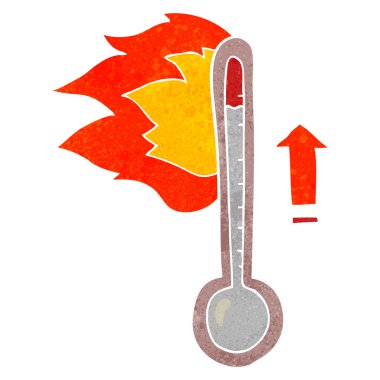 Sıcaklık Yükseliyor retro çizgi film