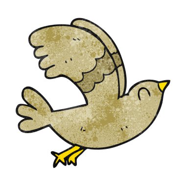 dokulu karikatür kuş