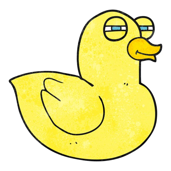 Textura de dibujos animados divertido pato de goma — Vector de stock