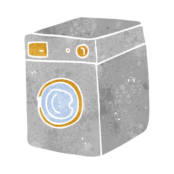 Retro cartoon washing machine — Stock Vector