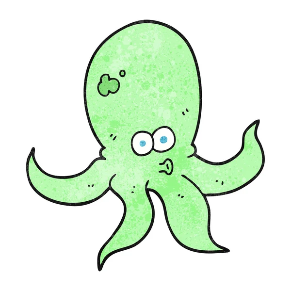 Pulpo de dibujos animados texturizado — Vector de stock