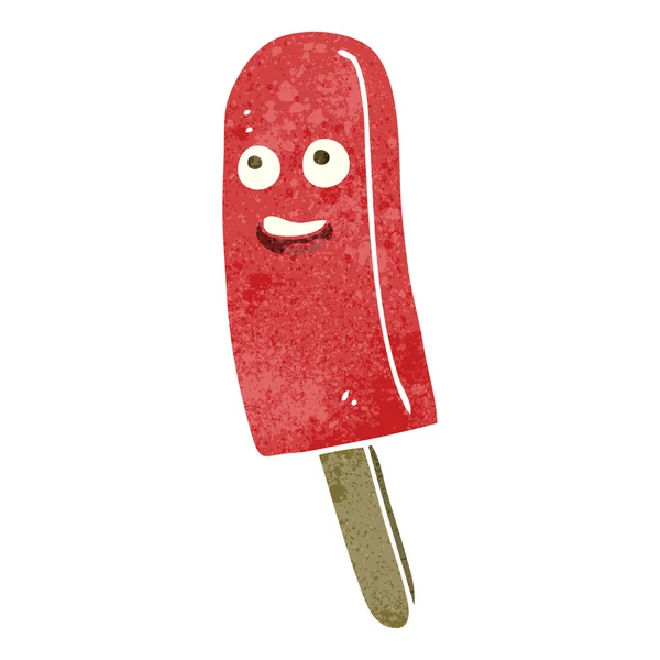 Retro cartoon ijs lolly — Stockvector