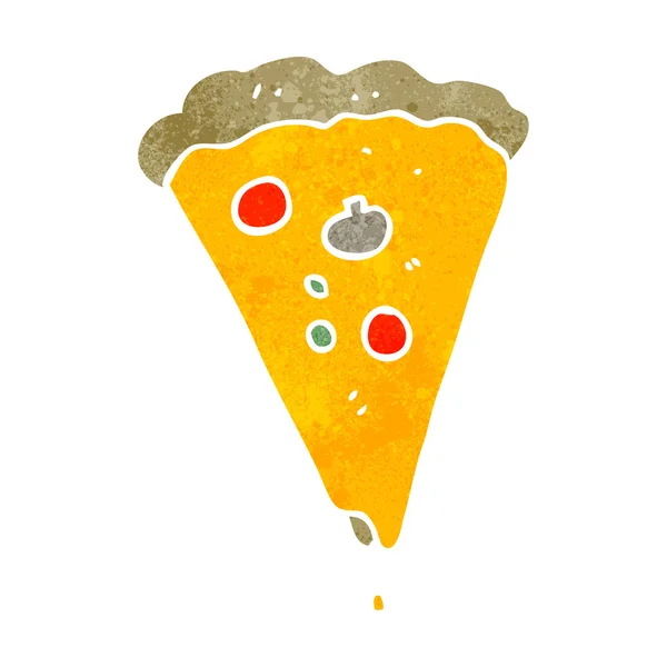 Retro cartoon pizza — Stock vektor