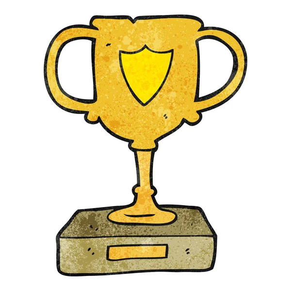 Textured cartoon trophy — Stock Vector