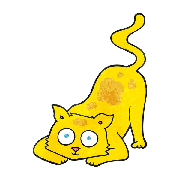Texturizado desenho animado gato — Vetor de Stock